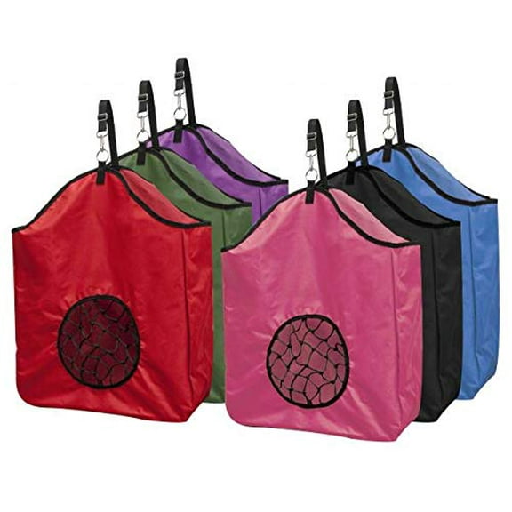 Showman Nylon Slow Feed Hay Bag (Black)