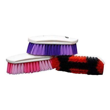 Showman Plastic Handle Medium Bristle Body Brush
