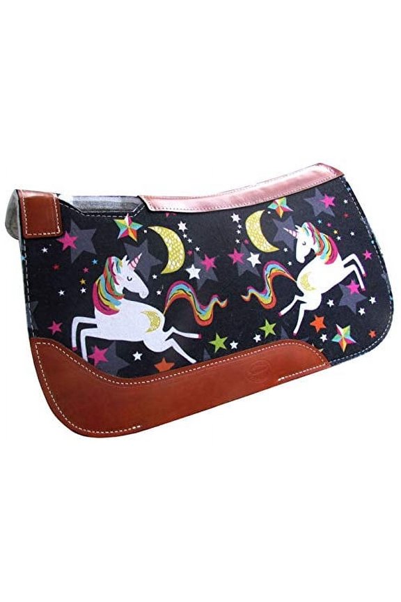 Pony 24" x 24" Dreaming Unicorn Print Felt Saddle Pad