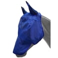 thumbnail image 1 of Showman Pony Long Nose Mesh Rip Resistant Fly Mask w/ Ears (Blue), 1 of 1