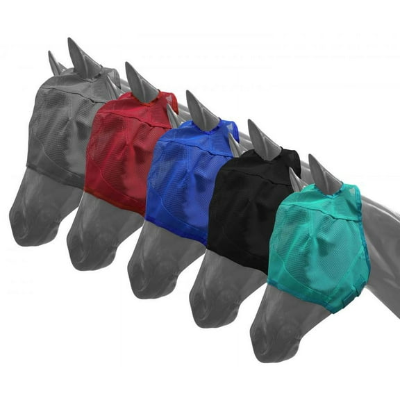 Showman Pony Mesh Rip Resistant Fly Mask (Black)