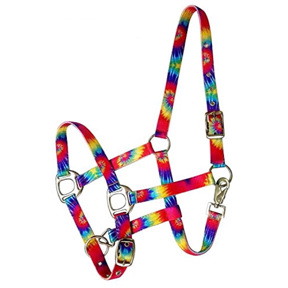 Showman Premium Nylon Halter w/ Tie-Dye Design