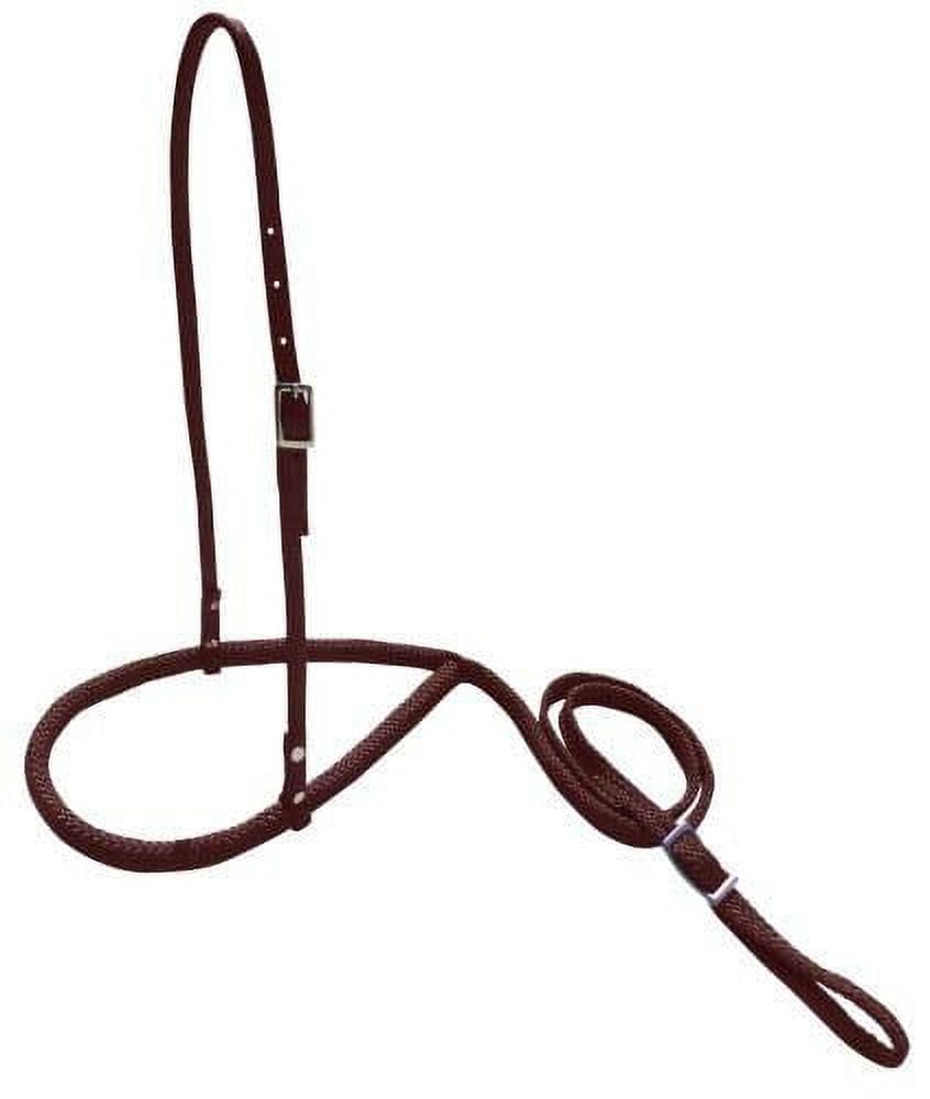 Showman ® Roughout leather tie down noseband