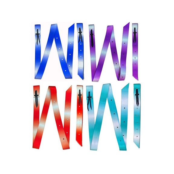 Showman Premium Ombre Print Nylon Tie Strap & Off Billet Set  (Blue)