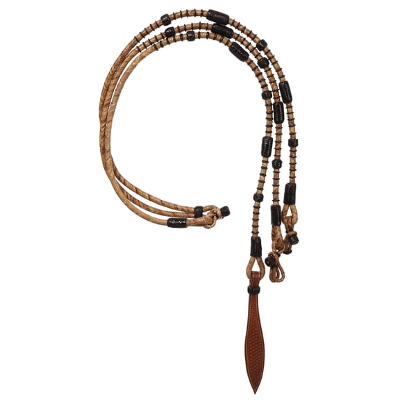 Showman Romal Reins w/ Black Rawhide