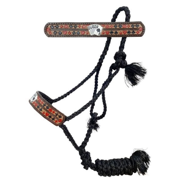 Showman "Royal Flush" Woven Nylon Mule Tape Halter