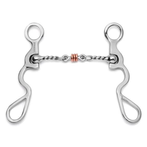 Showman S Shank Bit w/ Jointed Twisted Wire Dogbone