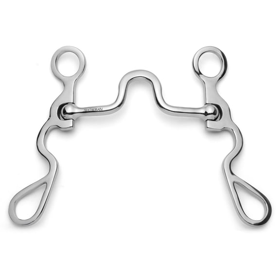 Showman S Shank Bit w/ U Flat Tongue Relief