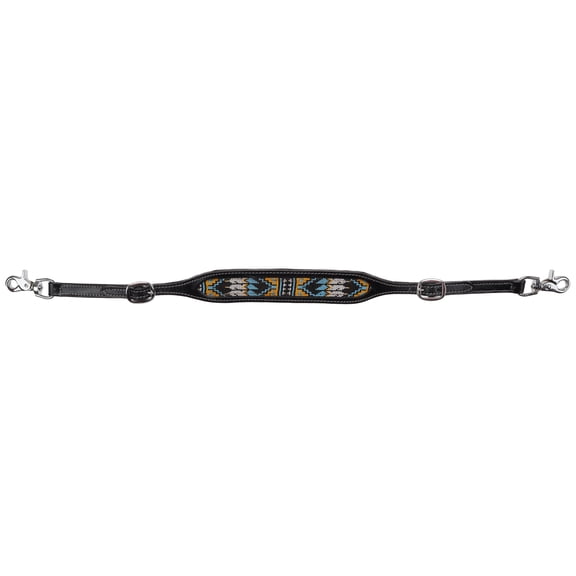 Showman Sacred Feather Beaded Wither Strap