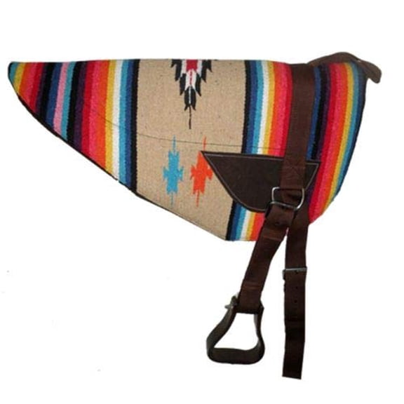 Showman Serape Bareback Saddle Pad (Tan)