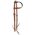 thumbnail image 1 of Showman Single Ear Argentina Leather Headstall w/ Arrow Design, 1 of 1