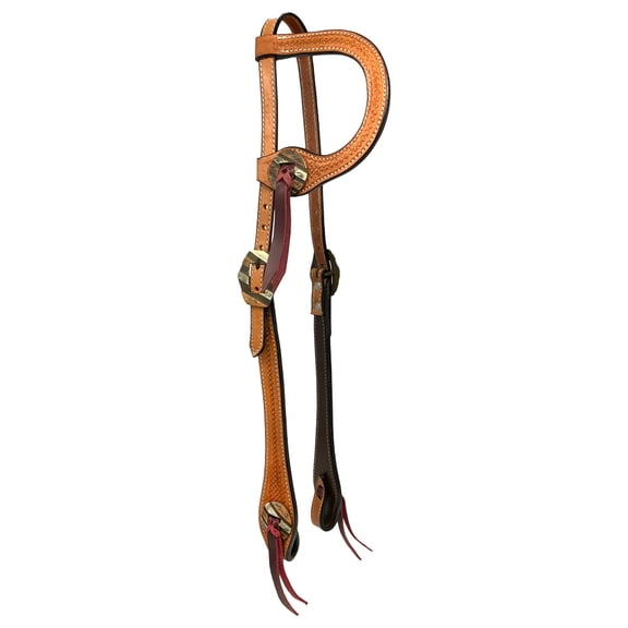 Showman Single Ear Headstall w/ Square Tooling