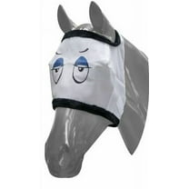 Showman Sleepy Eye Design Mesh Fly Mask w/ Fleece Trim