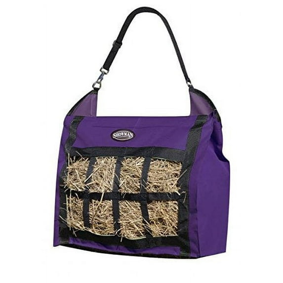 Showman Slow Feed Nylon Hay Tote (Purple)