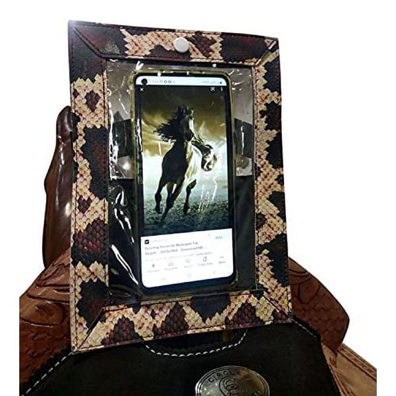 Showman Smart Phone Case w/ Snake Skin Print for Saddle
