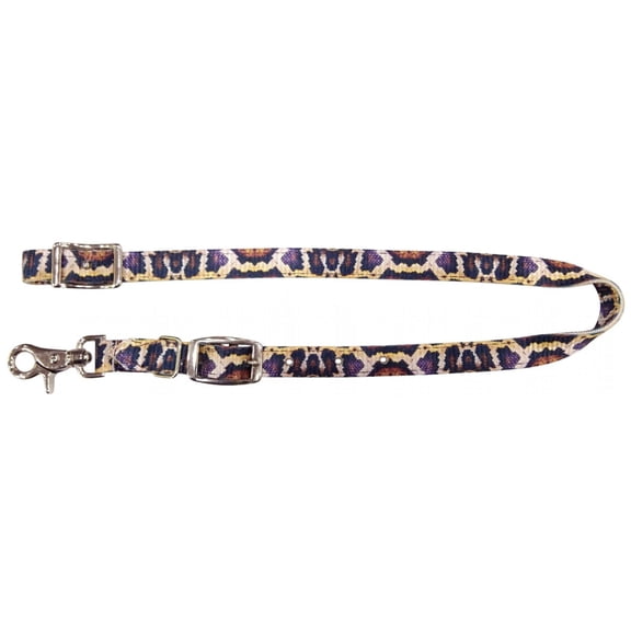 Showman Snake Print Nylon Wither Strap