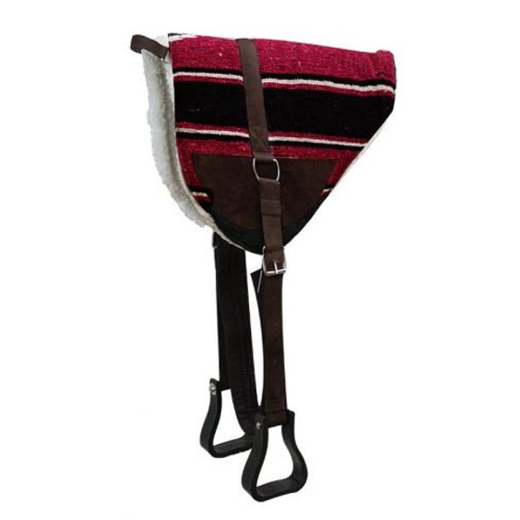 Showman Southwest Print Bareback Saddle Pad w/ Fleece Bottom