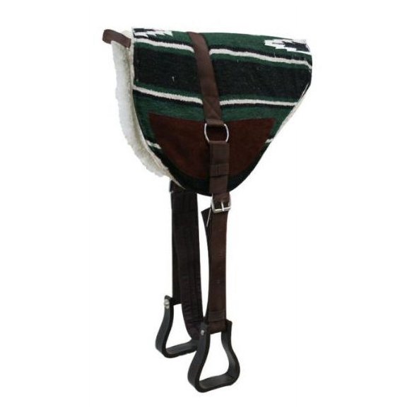 Showman Southwest Print Bareback Saddle Pad w/ Fleece Bottom