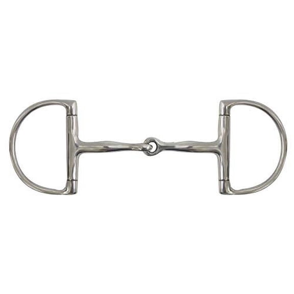 Showman Stainless Steel D-Ring Bit w/ 5" Broken Snaffle Mouth