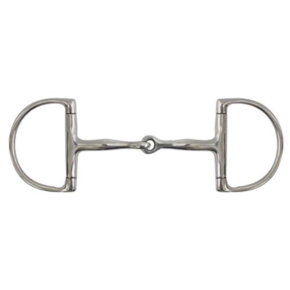 Showman Stainless Steel D-Ring Bit w/ 5" Broken Snaffle Mouth