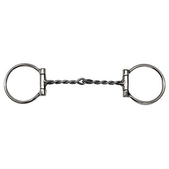 Showman Stainless Steel D-Ring Bit w/ 5" Twisted Broken Mouth