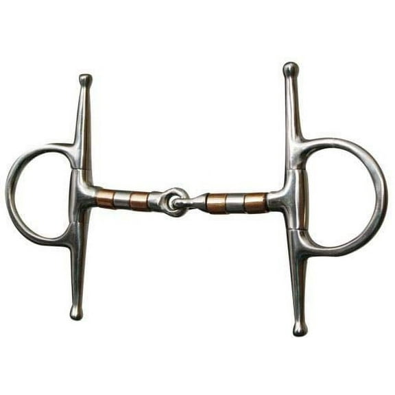 Showman Stainless Steel Full Cheek Snaffle Bit