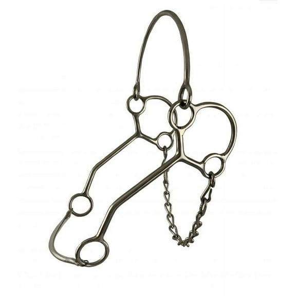 Showman Stainless Steel Hackamore Bit
