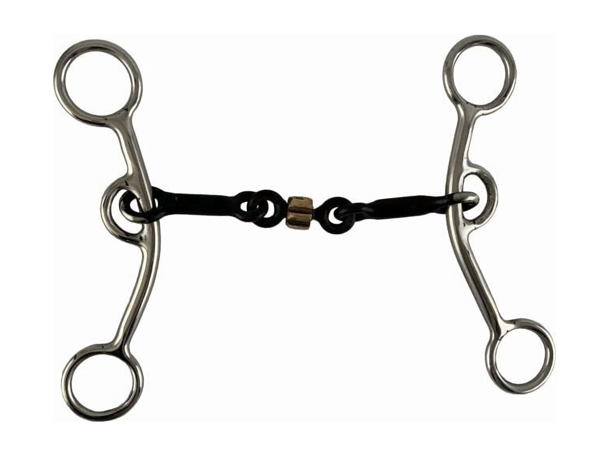 Cow Bit Showman Stainless Steel Junior Cow Horse Bit w/ 5