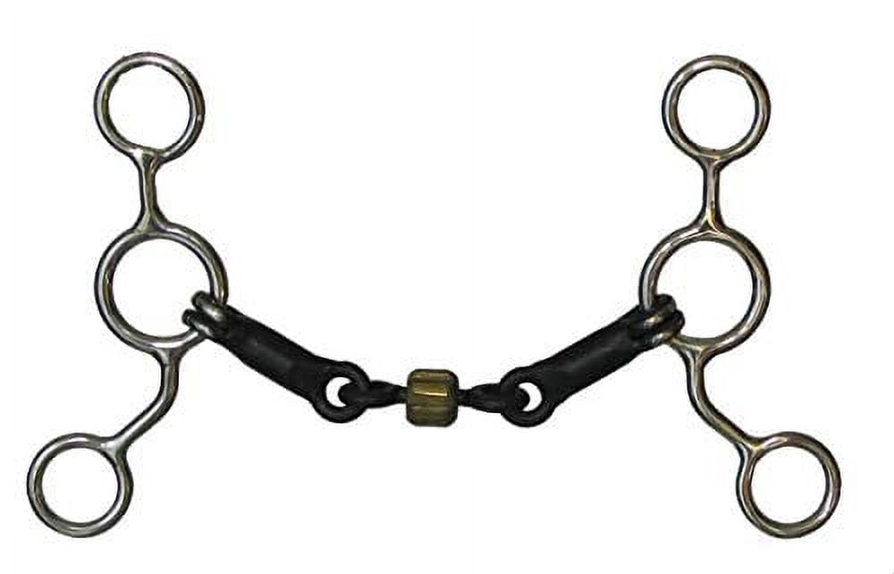 Cow Bit Showman Stainless Steel Junior Cow Horse Snaffle Bit w/ 5