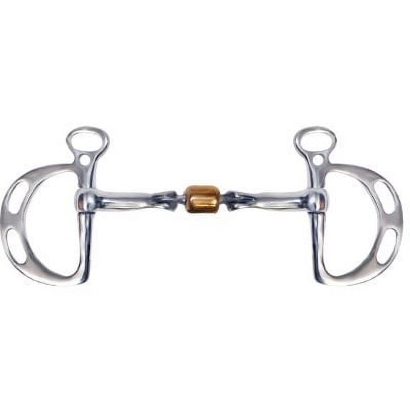 Showman Stainless Steel Kimberwick Style Bit w/ D Cheeks
