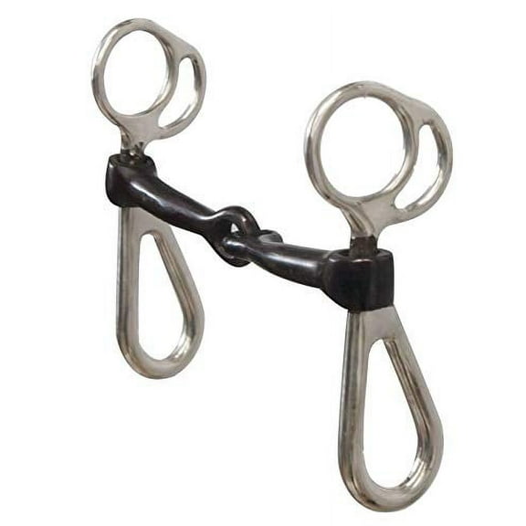 Showman Stainless Steel Short Shank Curb Bit w/ 5" Sweet Iron Broken Mouth