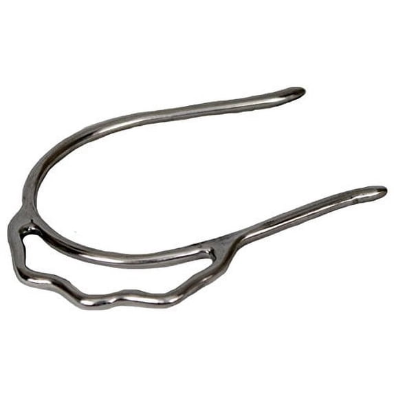 Showman Stainless Steel Sidewinder Slip On Spurs