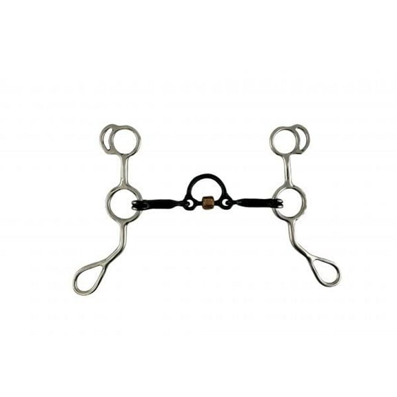 Showman Stainless Steel Sweet Iron Training Bit w/ 5" 3-Piece Mouth