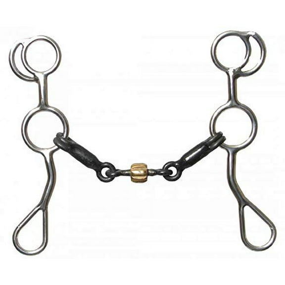 Showman Stainless Steel Training Snaffle Bit w/ 7 1/4" Cheeks