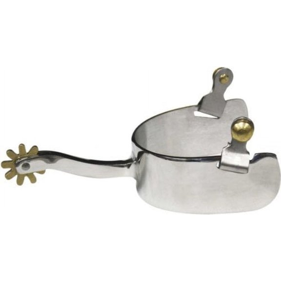 Showman Stainless Steel Wide Band Spurs