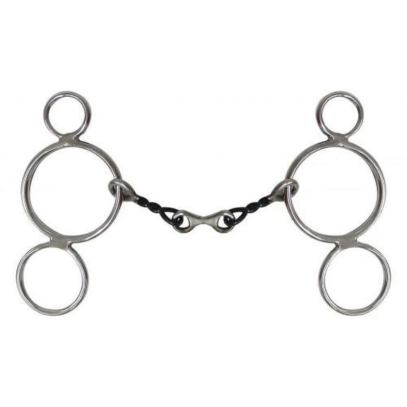 Showman Stainless Steel Wonder Bit w/ Sweet Iron Twisted Mouth & Dogbone