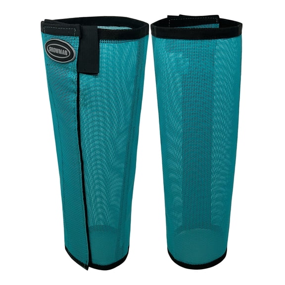 Showman Stand-Up Fly Boots (Teal, Medium)