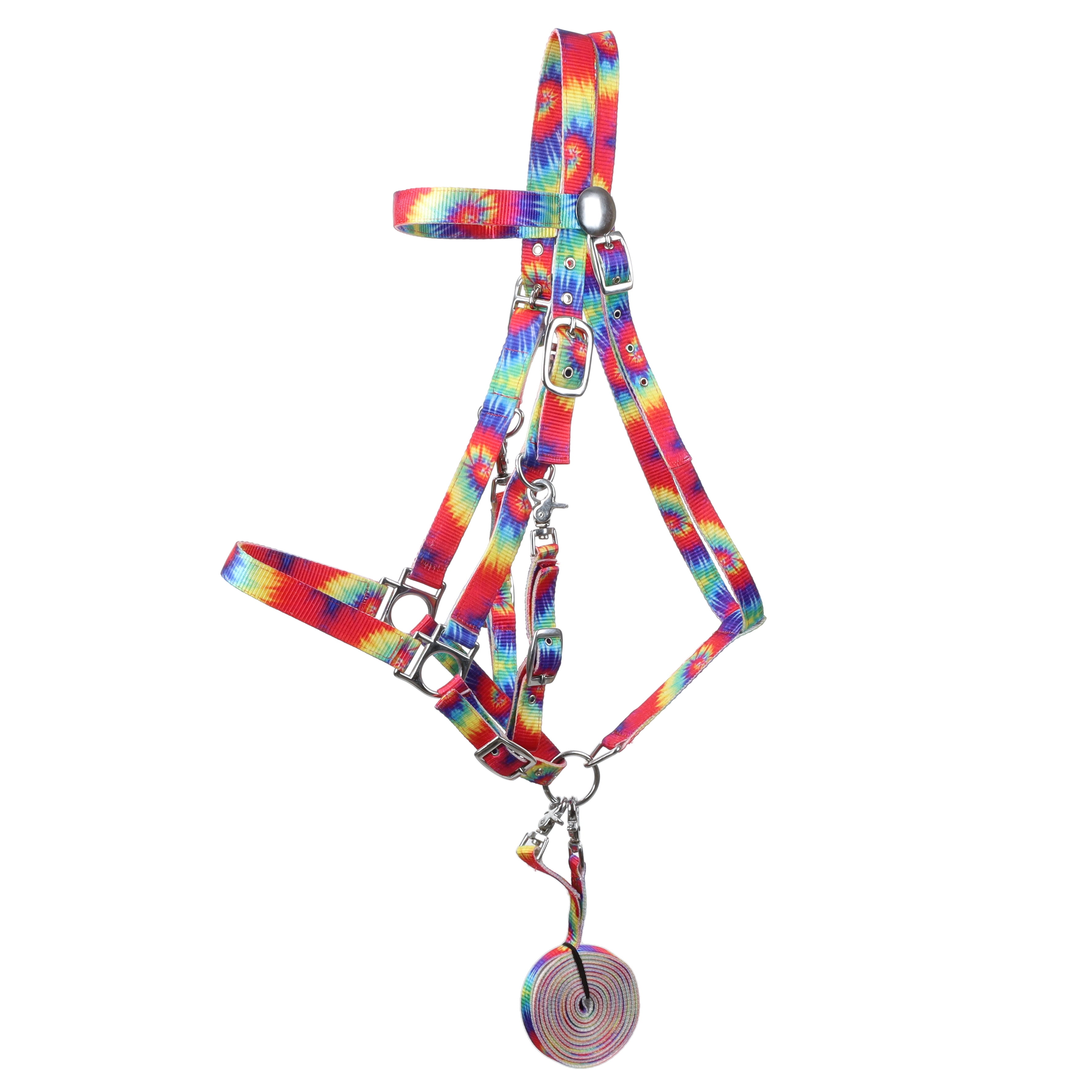 Bride De Têtière (Bordure) En Nylon Double Chaîne SHOWMAN - Motif Tie