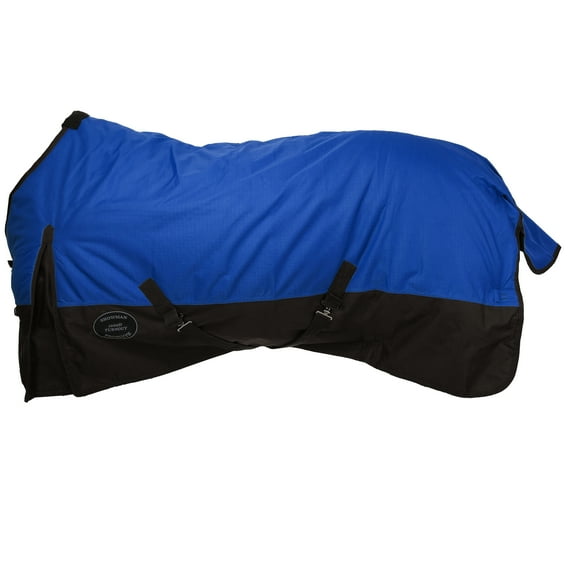 Showman Waterproof & Breathable 1200 Denier Turnout Horse Blanket (Blue, 74")