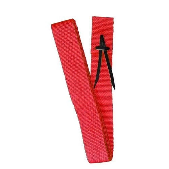 Showman Webbed Nylon Tie Strap (Red)