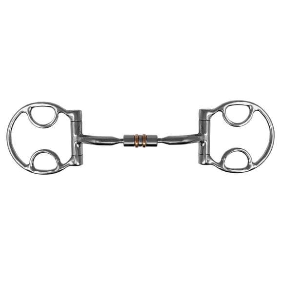 Showman Western Fixed D-Ring Bit w/ Copper Roller Mouth