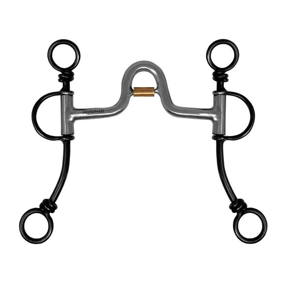 Showman Western Port Curb Bit w/ Copper Roller