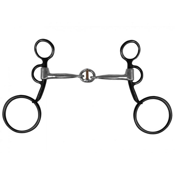 Showman Western Shank Bit w/ Lifesaver Link Mouth