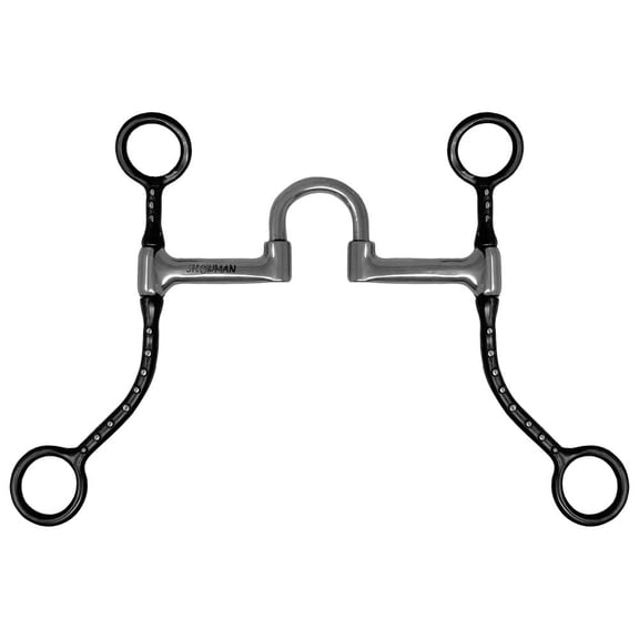 Showman Western Short Shank Correction Bit w/ Silver Dots