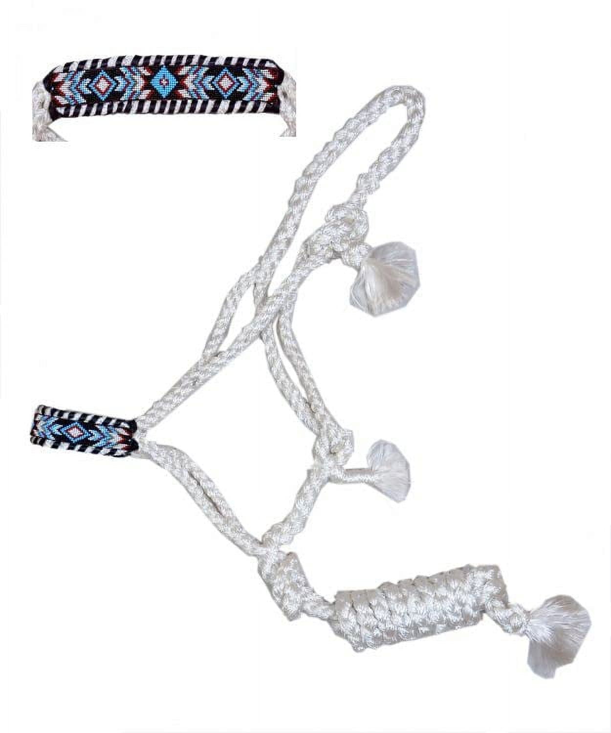 Showman® Woven teal nylon mule tape halter with