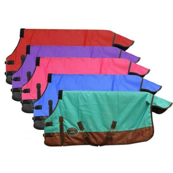 Showman YEARLING/SMALL 64"-68" Waterproof & Breathable 1200 Denier Turnout Blanket (Blue)