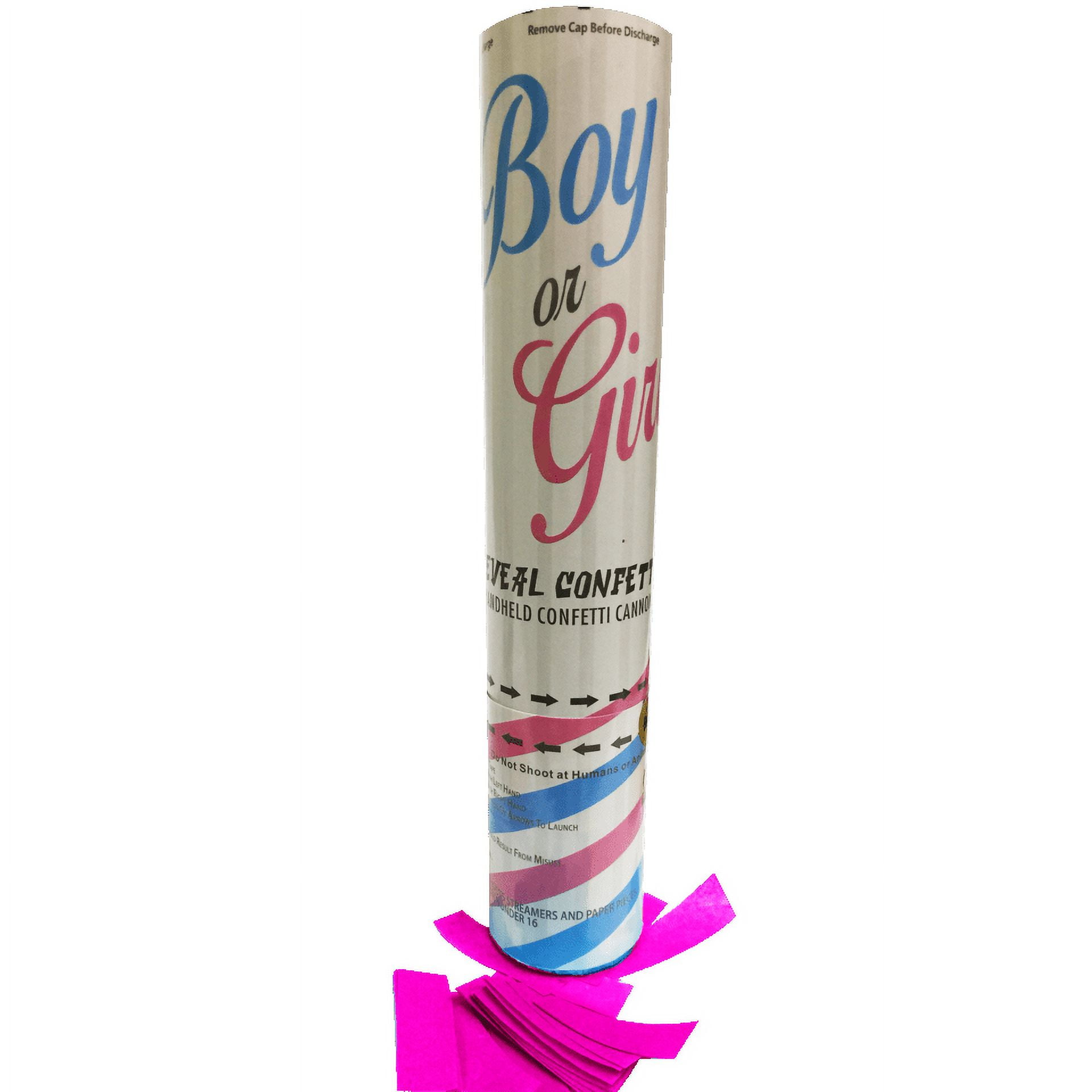 Showtime Gender Reveal Confetti Cannon Pink!