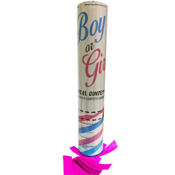 Showtime Gender Reveal Confetti Cannon Pink!