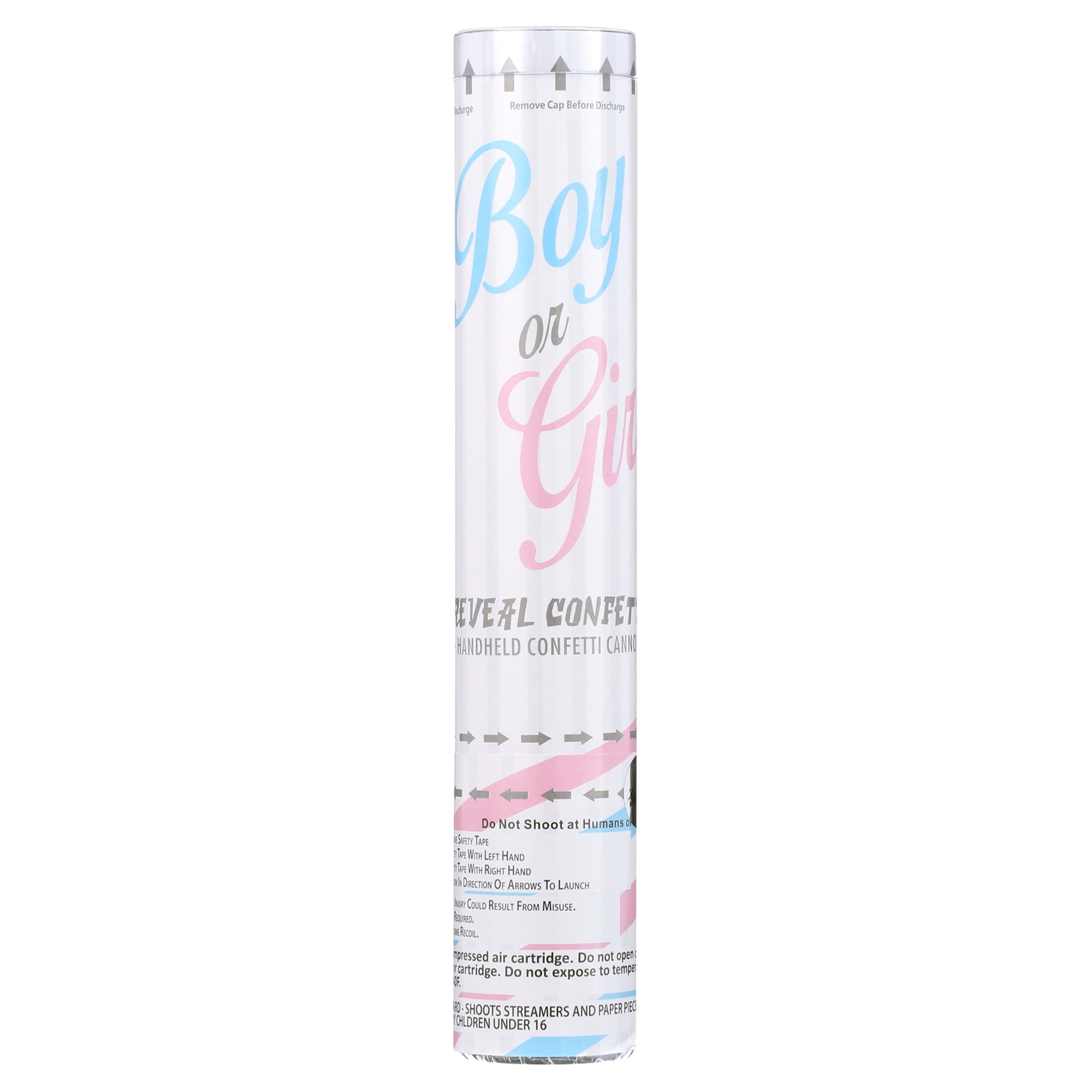 SHOWTIME BRAND Gender Reveal Confetti Cannon, Pink