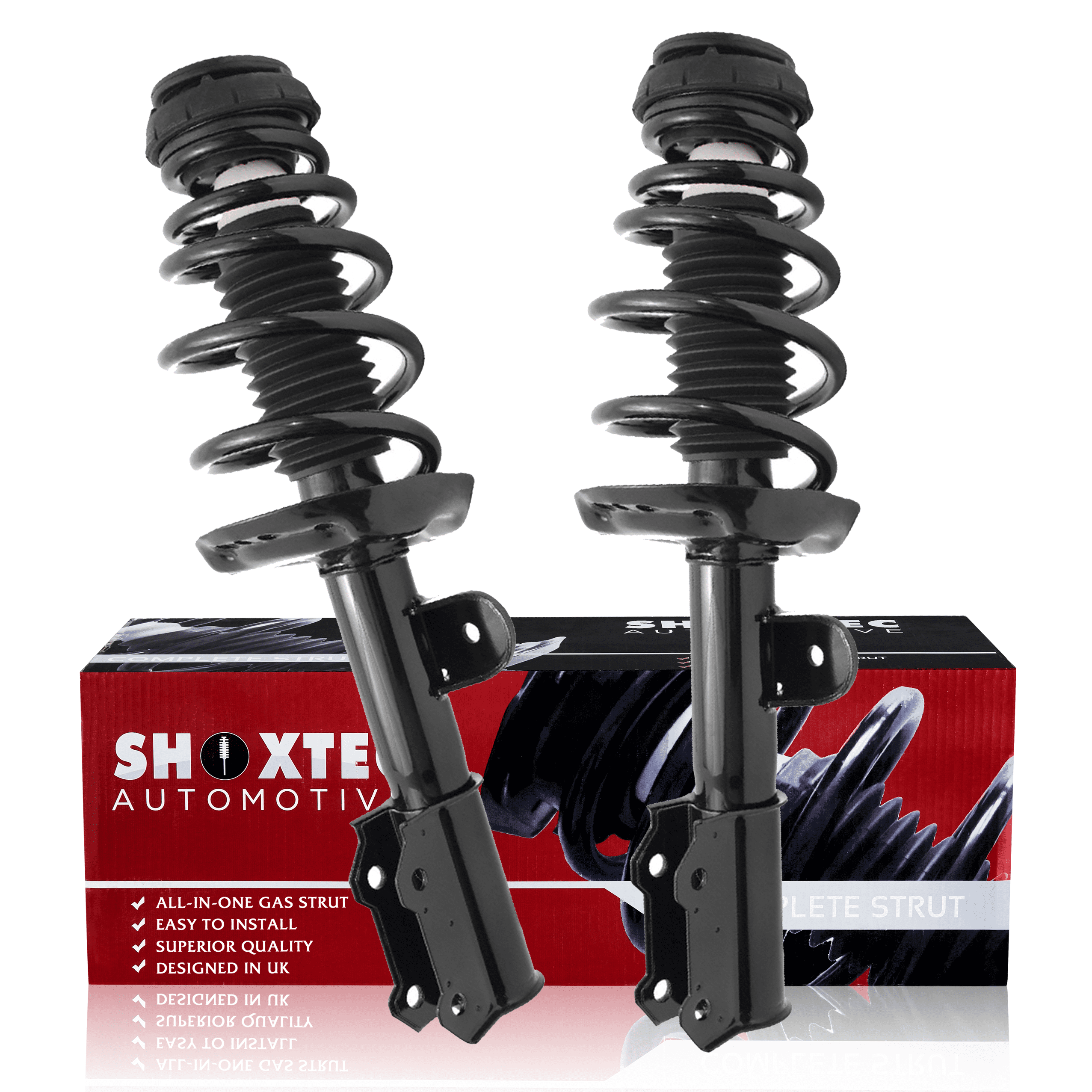 Shoxtec Front Complete Struts Assembly Replacement for 2011 - 2012 Chevrolet Volt Coil Spring Shock Absorber Repl. part no 372627 372626